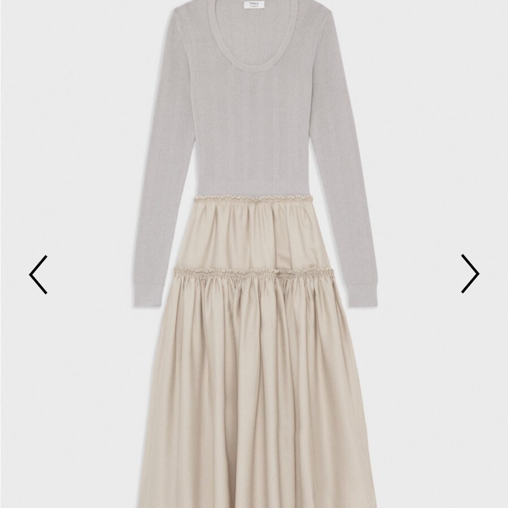 Theory Project wool blend Long-Sleeve Dress - Picture 3 of 9